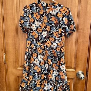 Dress Floral Short Sleeve